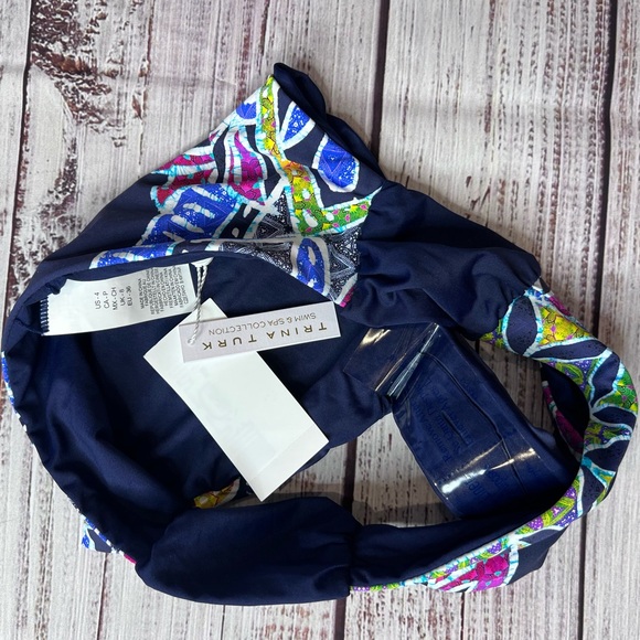 Trina Turk Navy Swim Bikini Bottom - Picture 7 of 7